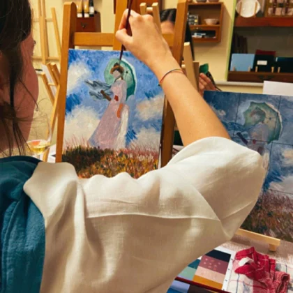 Pintura y vino/vermut para grupos